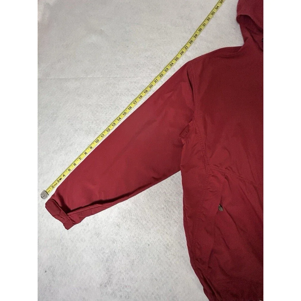 The North Face Windbreaker Jacket Men’s Large Red Hooded Full Zip
